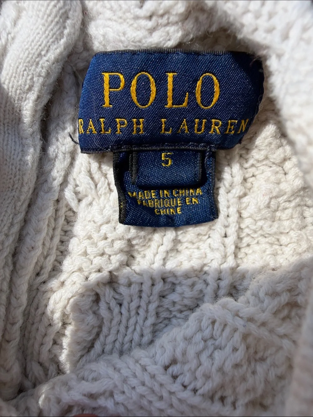 Ralph Lauren Cable Knit Sweater Dress